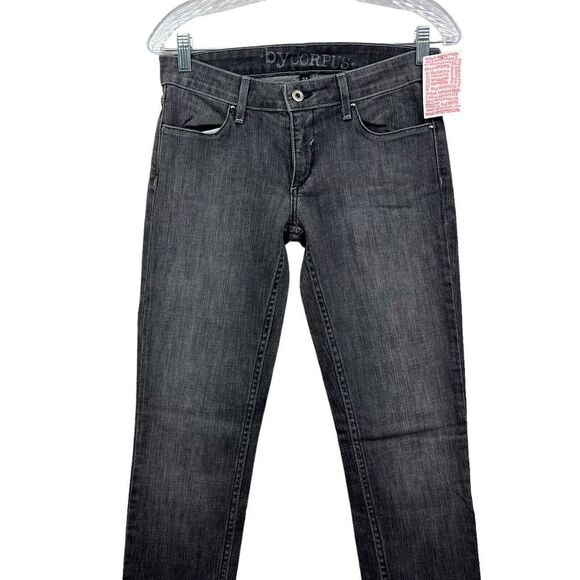 Urban‎ Outfitters By Corpus Womens Jeans Cigarette Skinny Zip Charcoal Black 27 - Picture 2 of 6